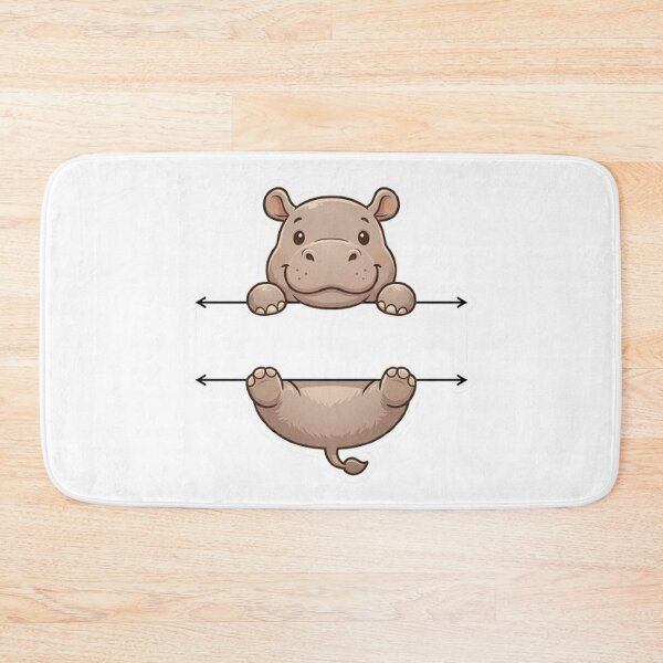 Item preview, Cute Peeking Hippo Name Frame Split Monogram designed and sold by PetalsPaws.