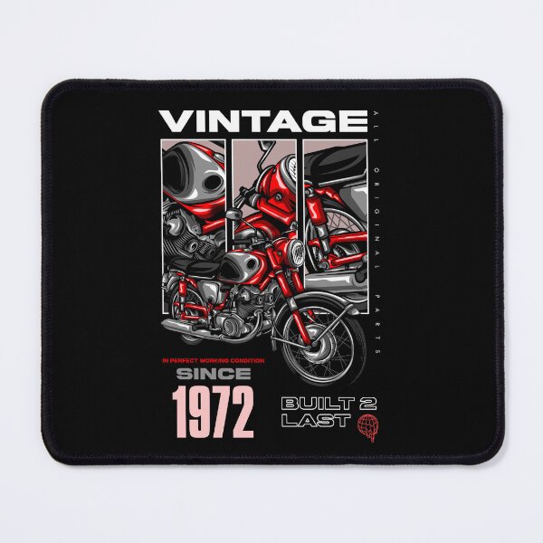 Item preview, Vintage Motorcycle Bikers Motorbike Birthday 1972 designed and sold by JRRTs.