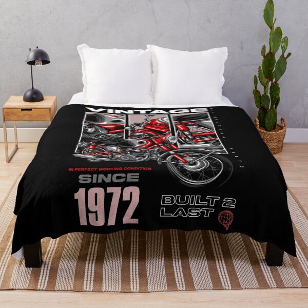 Item preview, Vintage Motorcycle Bikers Motorbike Birthday 1972 designed and sold by JRRTs.