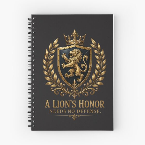 Item preview, A Lion's Honor Needs No Defense - Royal Crest Coat Of Arms Leadership Art designed and sold by Bennie Singh.