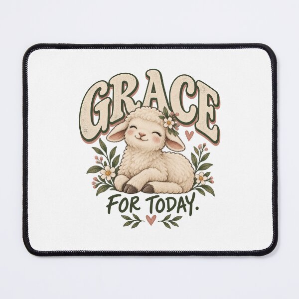 Item preview, Grace for Today – Cute Christian Lamb Faith Design designed and sold by FaithArt777.