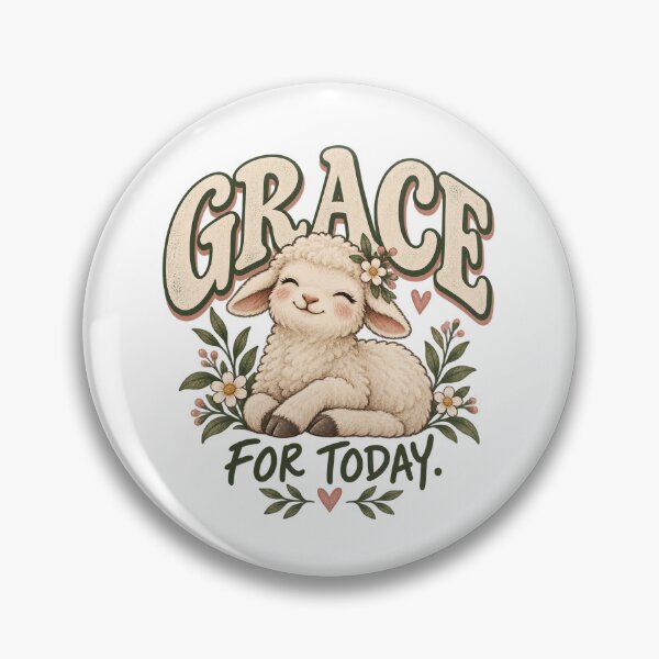 Item preview, Grace for Today – Cute Christian Lamb Faith Design designed and sold by FaithArt777.