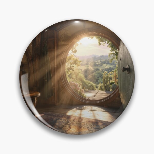 Item preview, Cozy Interior Hobbit Home with Sunbeams designed and sold by Maria Dryfhout.