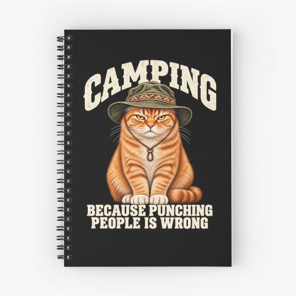 Item preview, Camping Orange Cat Boonie Hat Funny Sarcastic Feline Outdoor Design designed and sold by Trendably.