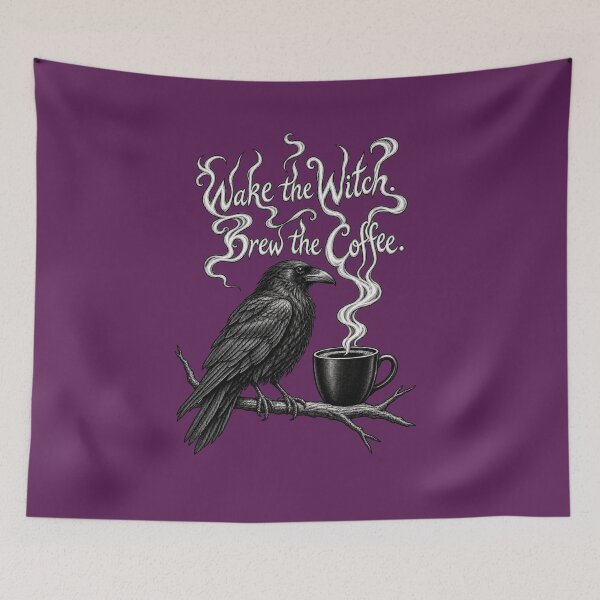 Item preview, Wake the Witch. Brew the Coffee designed and sold by Claudia Bartoli-McKinney.