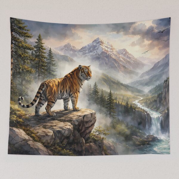 Item preview, Majestic Tiger in Mountain Landscape designed and sold by cuprum.