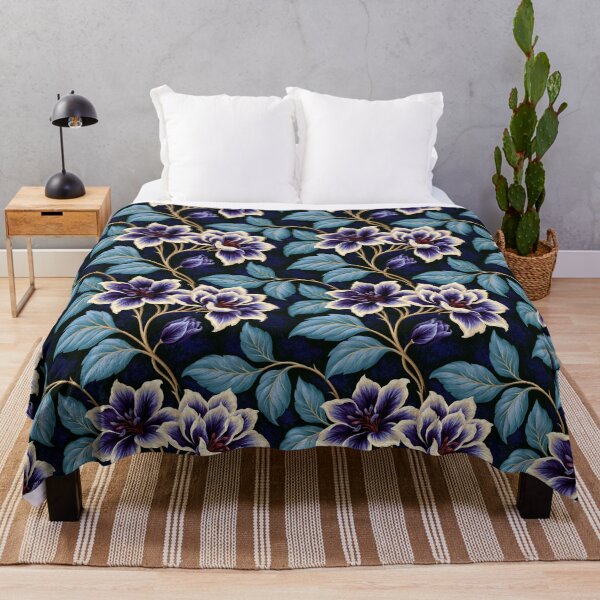 Item preview, Violet and White Florals in Design designed and sold by JaimeLikes.