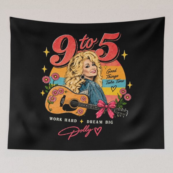 Item preview, Dolly Parton 9 to 5, Retro Country Music designed and sold by llesmith.
