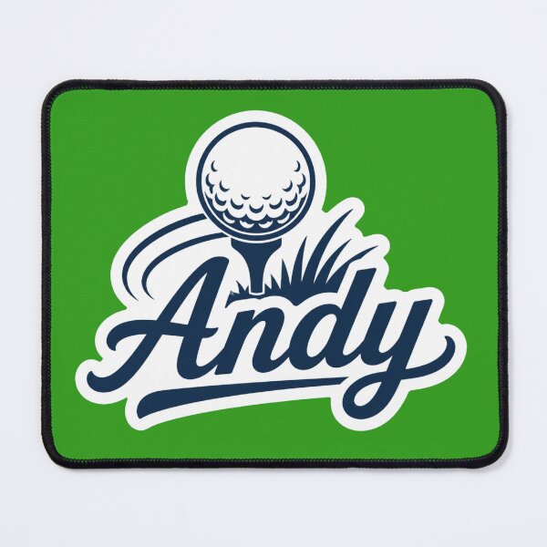 Item preview, Andy golf name Art designed and sold by The Digital Compass.
