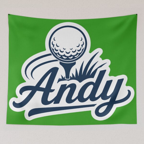 Item preview, Andy golf name Art designed and sold by The Digital Compass.