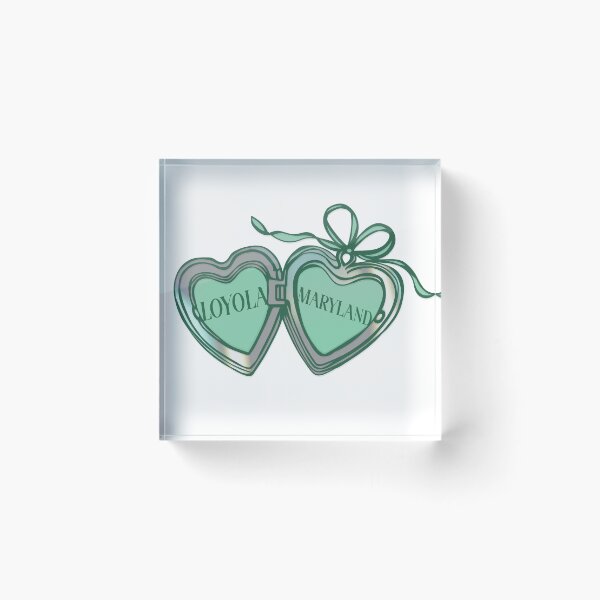 Item preview, Loyola Maryland Heart Locket  designed and sold by gracecmoh.