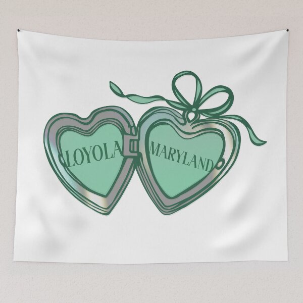 Item preview, Loyola Maryland Heart Locket  designed and sold by gracecmoh.
