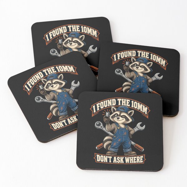 Item preview, I Found the 10MM Funny Raccoon Mechanic designed and sold by Good Mood Foundry.