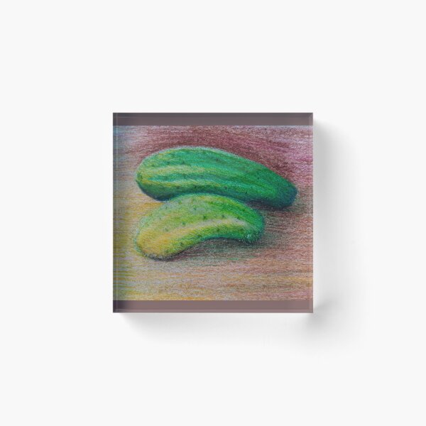Item preview, Cucumbers - Colored pencils sketch designed and sold by Sky-99.