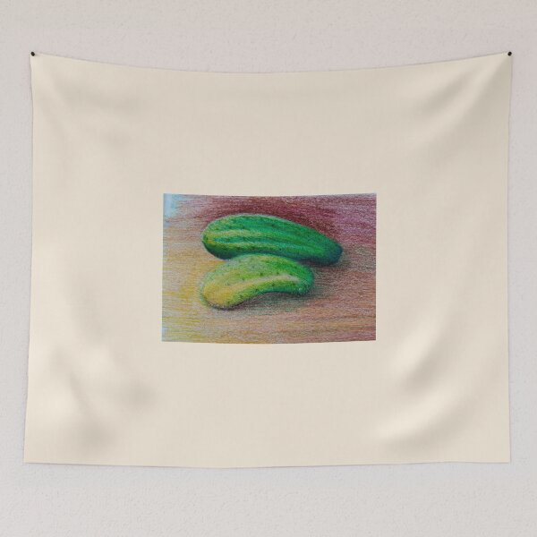 Item preview, Cucumbers - Colored pencils sketch designed and sold by Sky-99.