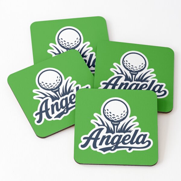 Item preview, Angela golf name Art designed and sold by The Digital Compass.