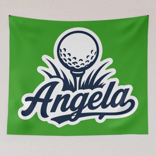 Item preview, Angela golf name Art designed and sold by The Digital Compass.