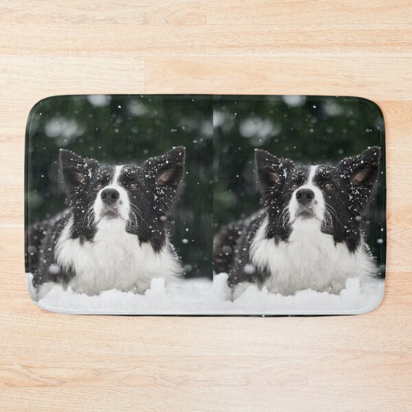 Item preview, Beautiful Border Collie Lying in Winter Snow designed and sold by VanGaldo.