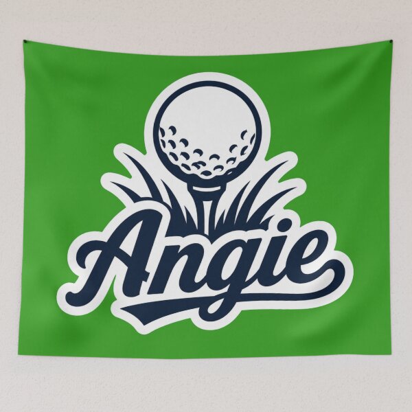 Item preview, Angie golf name Art designed and sold by The Digital Compass.