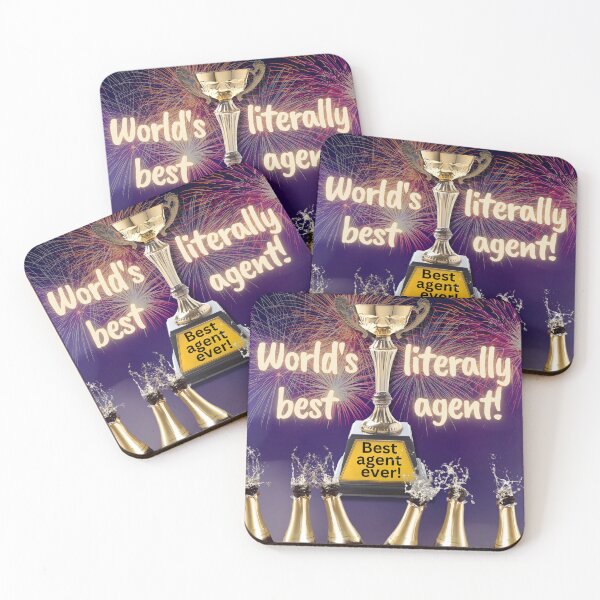 Item preview, World's best literally agent! designed and sold by ForWriters.