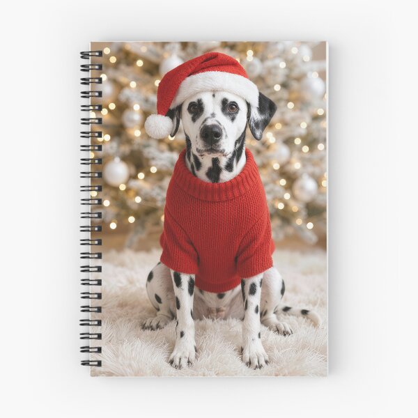 Item preview, Christmas Dalmatian Dog Wearing a Red Sweater designed and sold by Maria Dryfhout.