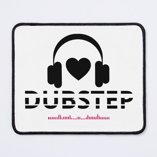 Item preview, LOVE DUBSTEP MUSIC - Minimal Headphones and Heart, Black and white oversized Unisex Dj style designed and sold by Giobb-Artwork.