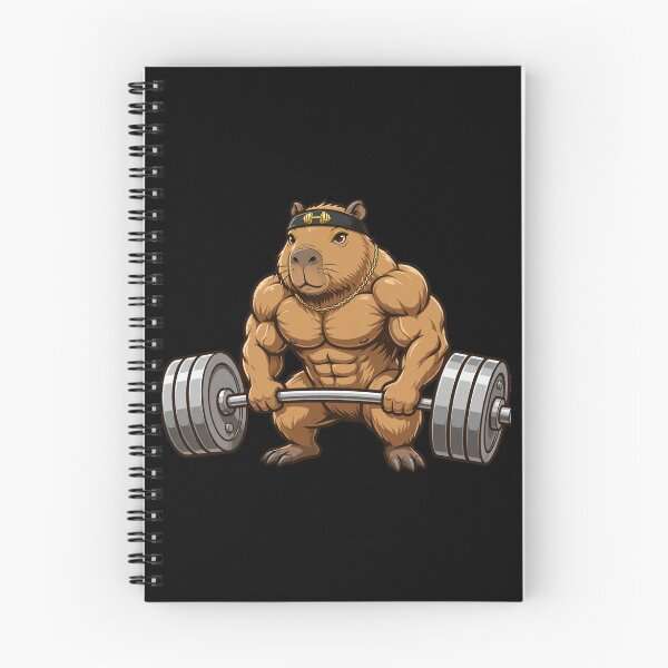 Item preview, Buff Capybara Gym Funny Deadlift - Capybara Bodybuilder designed and sold by StrongEveryDayStore.