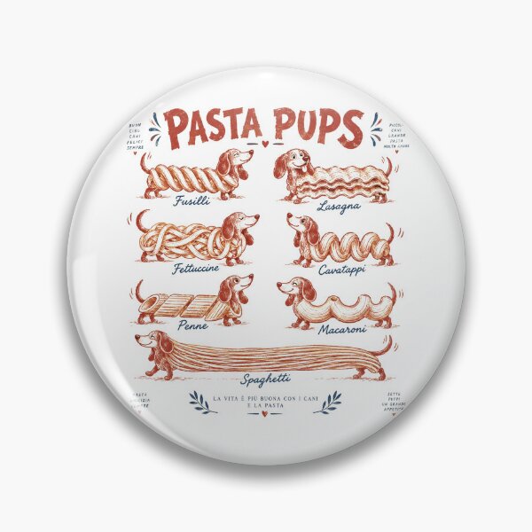 Item preview, Pasta Pups Vintage Dachshund Italian Food Chart designed and sold by WILLIAMS-BR.