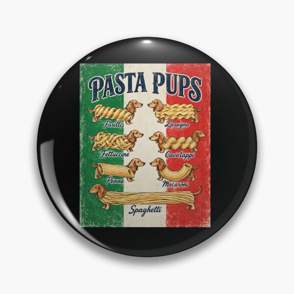 Item preview, Pasta Pups Vintage Dachshund Italian Food Chart designed and sold by WILLIAMS-BR.