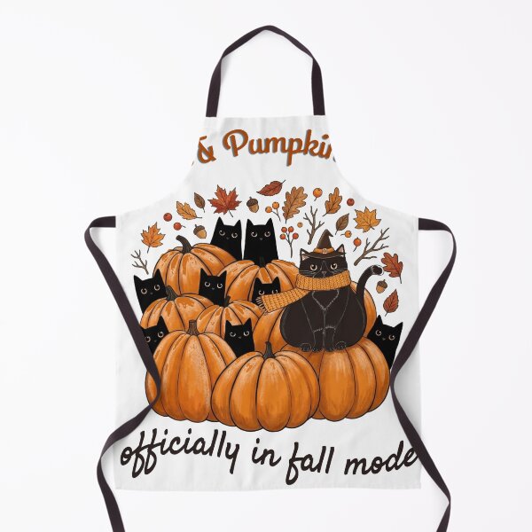 Item preview, Paws And Pumpkin Spice Cute Autumn Cats & Pumpkins designed and sold by hepopatterns.