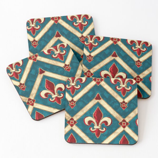 Item preview, Fleur de Blue and Red designed and sold by JaimeLikes.