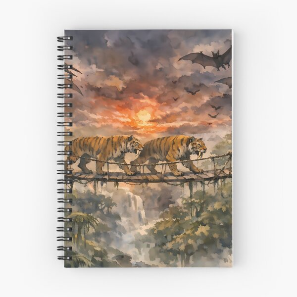 Item preview, Sabertooth Tigers Crossing Jungle Bridge designed and sold by cuprum.
