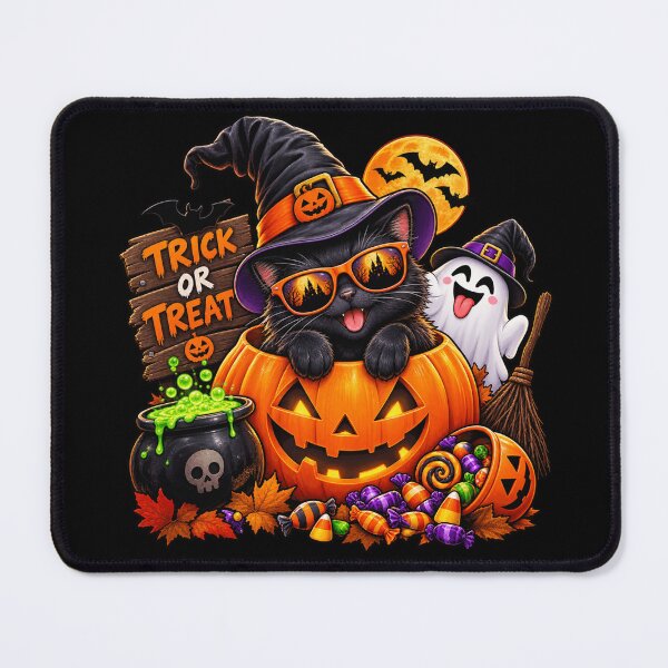 Item preview, Happy Halloween – Cute Halloween Funny Cat designed and sold by SilverLook48.