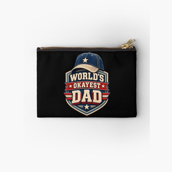 Item preview, Worlds Okayest Dad Funny Father Baseball Cap Patriotic Humor Retro  designed and sold by Photo-Sphere101.