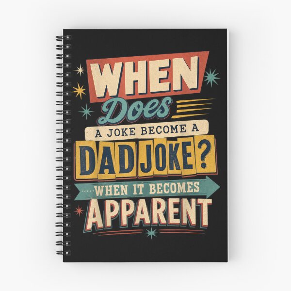 Item preview, Dad Joke Becomes Apparent Retro Typography Humor designed and sold by AmiGraph.