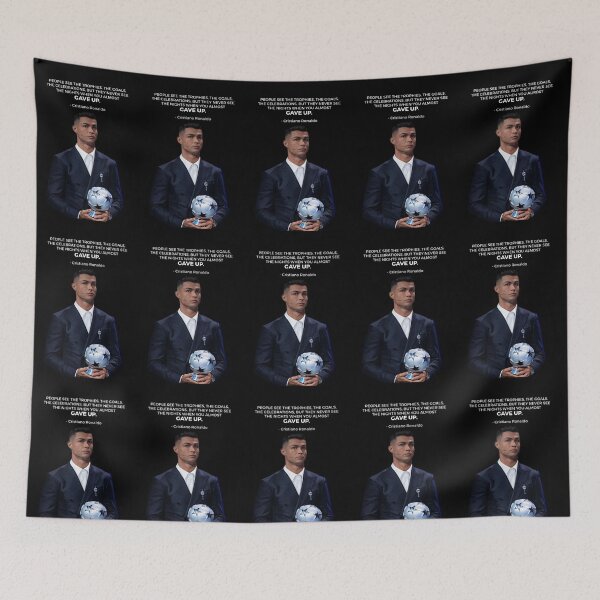 Item preview, People See The Trophies, The Goals, The Celebrations, But They Never See The Nights When You Almost Gave Up - Cristiano Ronaldo Inspiring Motivational Quote, Never Give Up designed and sold by Matt_Smith.