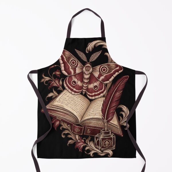 Item preview, Vintage Moth Butterfly Antique Book Quill Dark Academia Illustration designed and sold by @SHINTOSARTSTORE.