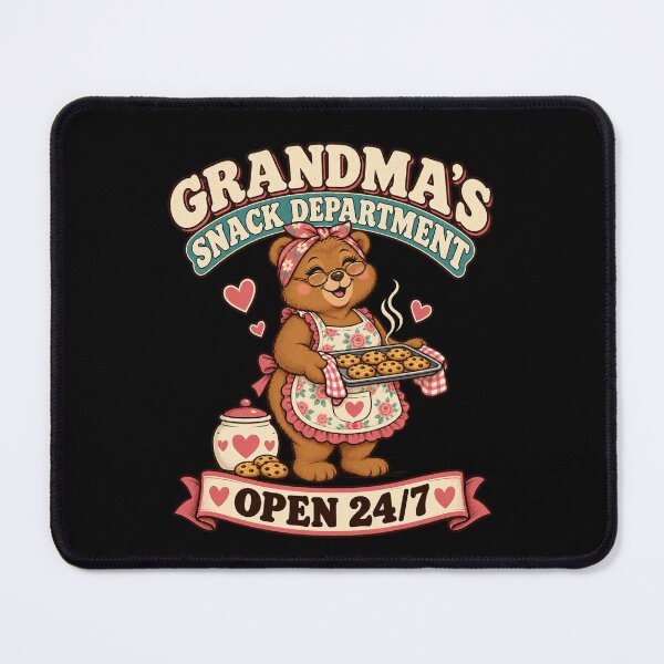 Item preview, Grandma’s Snack Department Open 24/7 Funny Bear designed and sold by Good Mood Foundry.