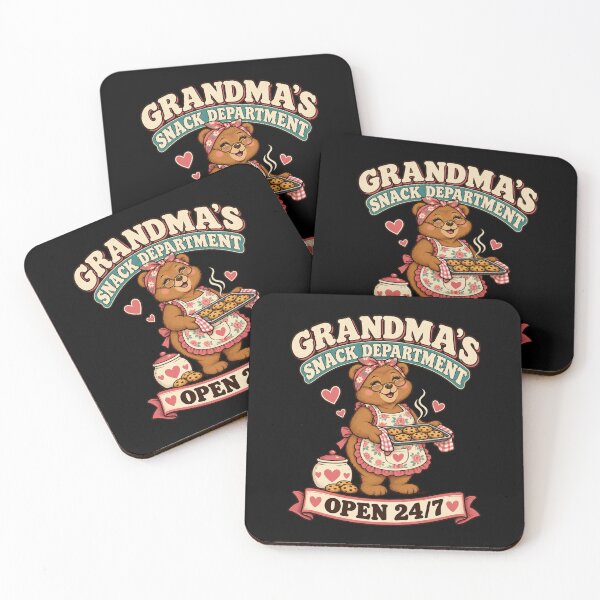 Item preview, Grandma’s Snack Department Open 24/7 Funny Bear designed and sold by Good Mood Foundry.