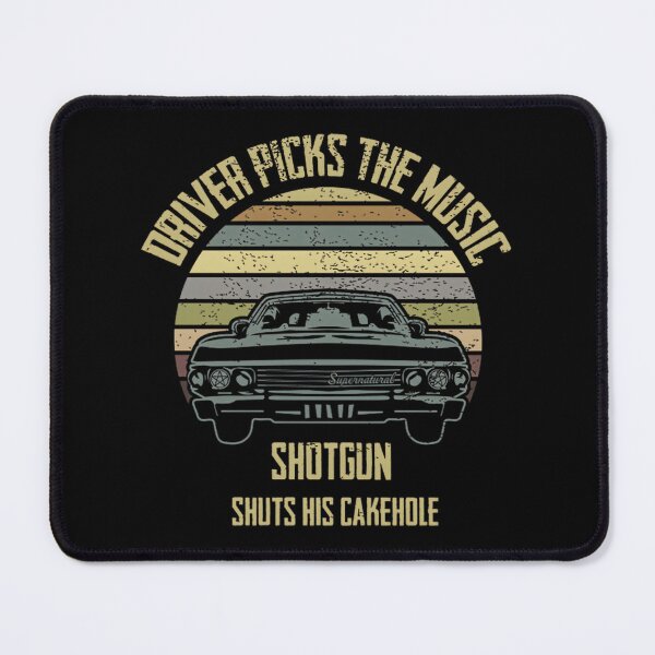 Item preview, Funny Driver Picks the Music Shotgun Shuts His Cakehole Quote Design designed and sold by hkteck.