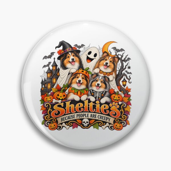 Item preview, Sheltie Halloween Because People Are Creepy designed and sold by TadeoNivar.