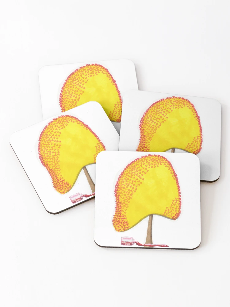 Thumbnail 1 of 5, Coasters (Set of 4), Maple Tree designed and sold by A-P-Ink.