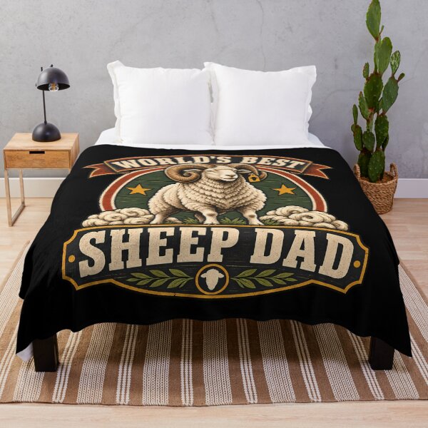 Item preview, Worlds Best Sheep Dad Funny Farmer Agriculture Animal Retro designed and sold by Photo-Sphere101.