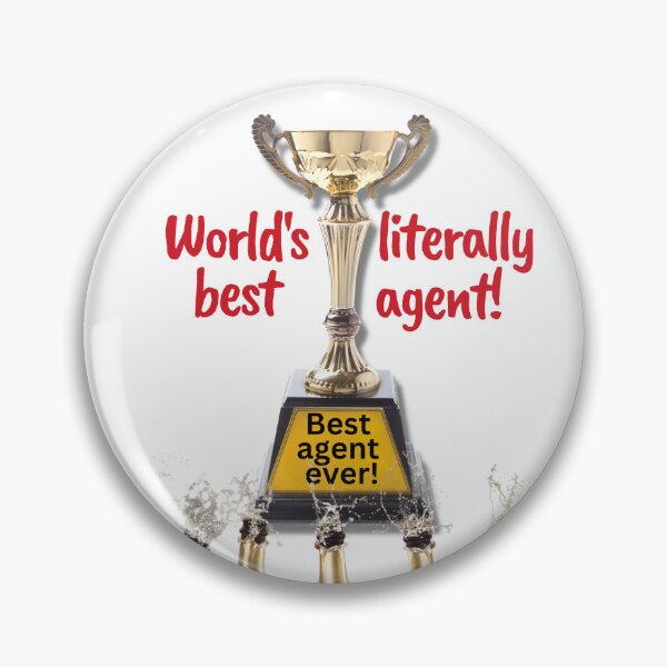 Item preview, World's best literally agent! designed and sold by ForWriters.