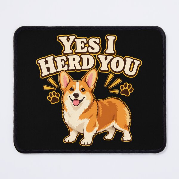 Item preview, Yes I Herd You Funny Corgi Dog Pet Lover Humor Retro designed and sold by Photo-Sphere101.