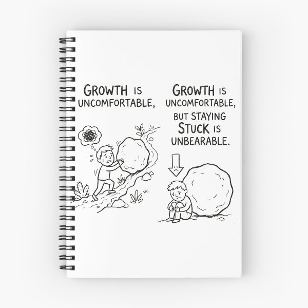 Item preview, Growth is uncomfortable, but staying stuck is unbearable. designed and sold by jrzvibe.