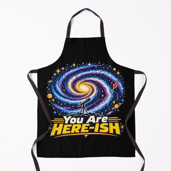 Item preview, You Are Here Ish Funny Space Galaxy Telescope Astronomy Retro designed and sold by Photo-Sphere101.