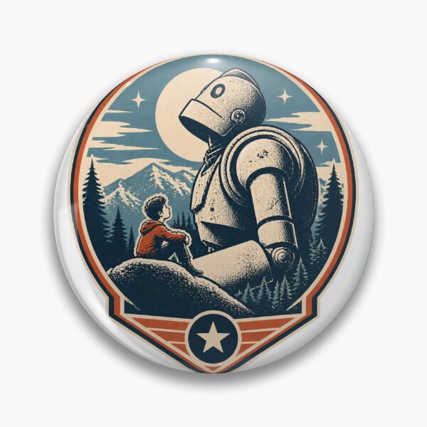 Item preview, Retro Inspired Robot Design Featuring a Giant Iron Machine Artwork designed and sold by BrattyCatty.