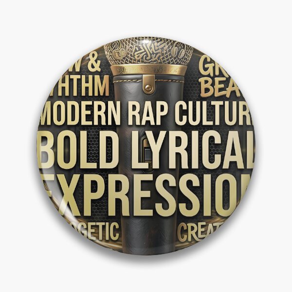 Item preview, Golden Mic: The Voice of Modern Rap” designed and sold by  Mudikeys.