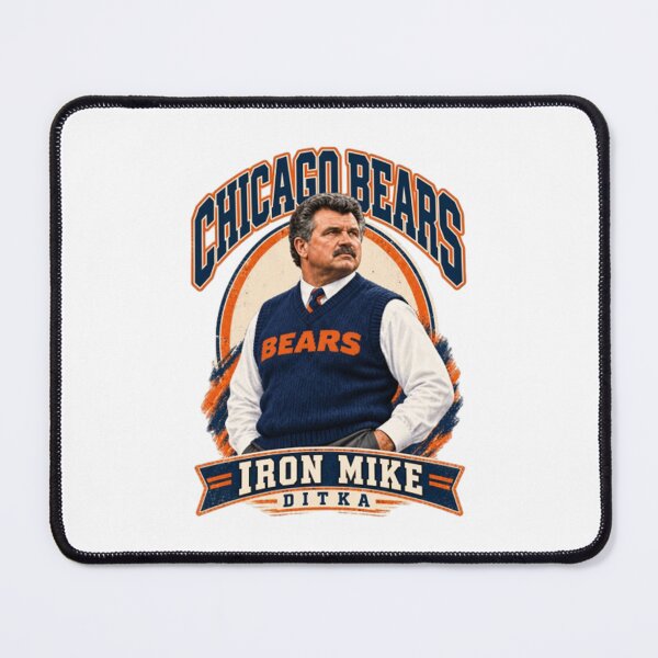 Item preview, Mike Ditka, Chicago Bears Iron Mike Football designed and sold by KeveElise.